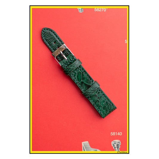 BRACELET CROCODILE SUR VEAU VERT